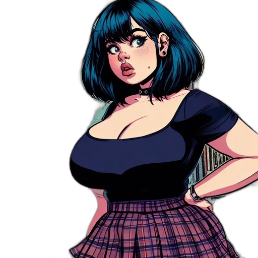dress, comic book art, cartoon, concept art transparent PNG cut-out