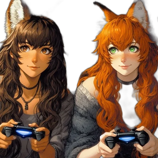 fantasy art, pixel art, anime, concept art transparent PNG cut-out