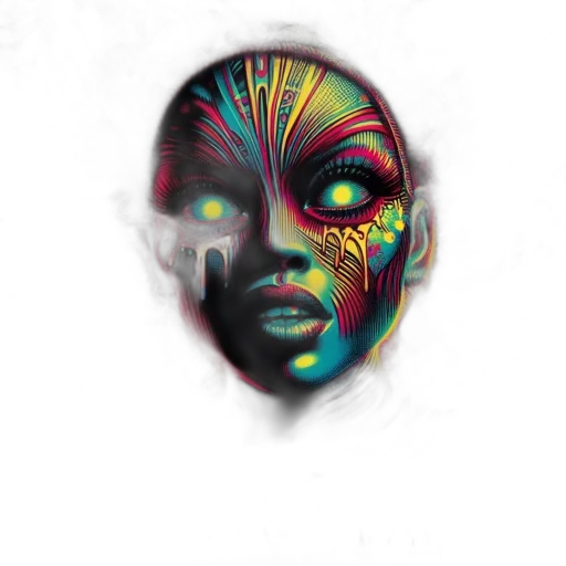 mask, face, crown, jewelry transparent PNG cut-out