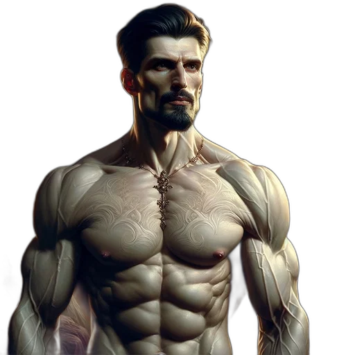 comic book art, concept art, photorealistic, 3d render transparent PNG cut-out