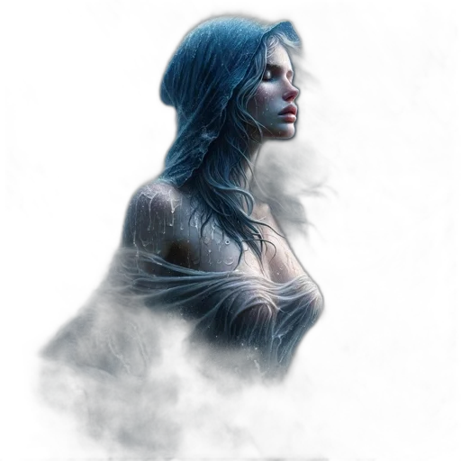 dress, face, fantasy art, concept art transparent PNG cut-out