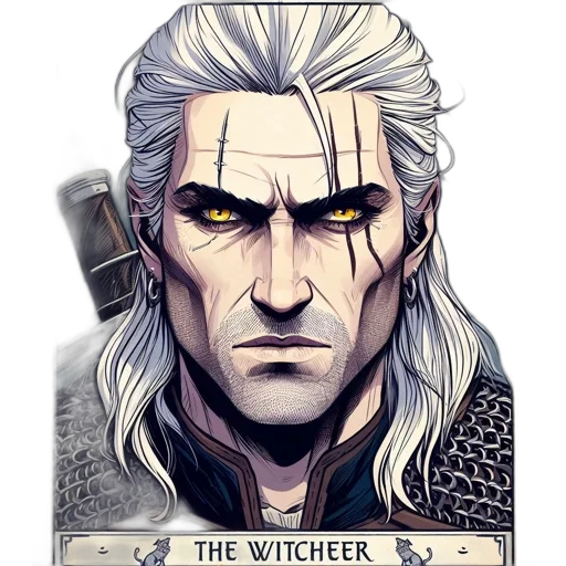 face, staff, weapon, fantasy art transparent PNG cut-out