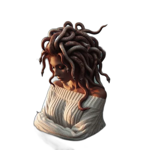 hair, mask, creature, bottle transparent PNG cut-out