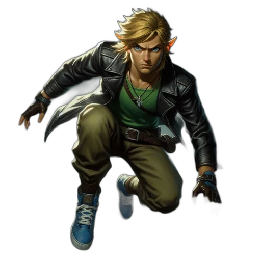jacket, concept art, comic book art, pixel art transparent PNG cut-out