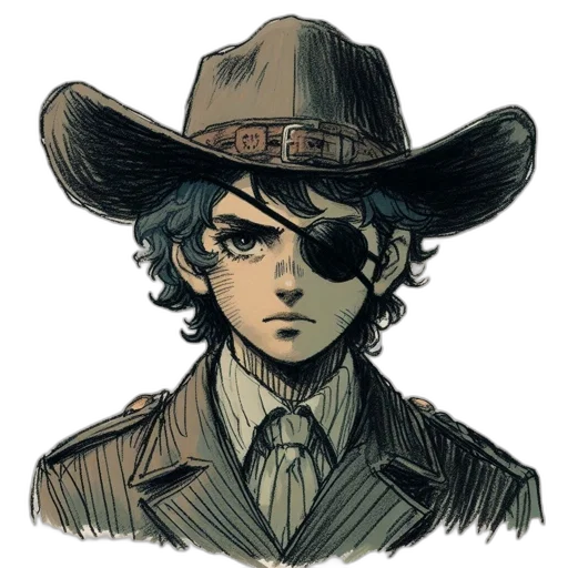 hat, mask, face, staff transparent PNG cut-out