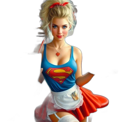 dress, comic book art, fantasy art, photorealistic transparent PNG cut-out