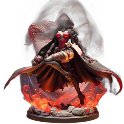 concept art, fantasy art, 3d render, fire transparent PNG cut-out