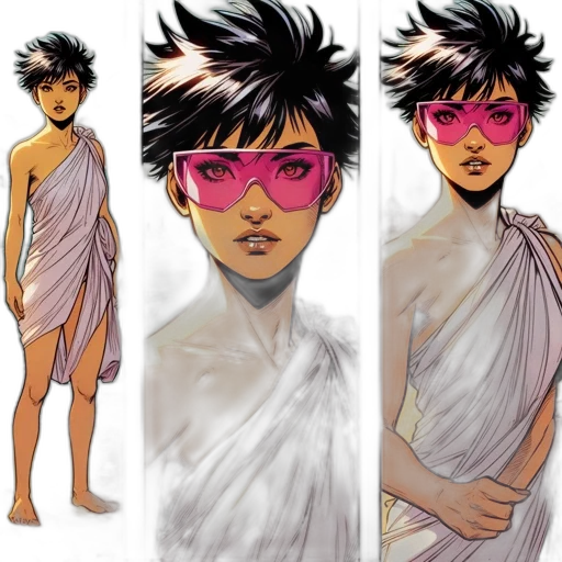 comic book art, concept art, cartoon, fantasy art transparent PNG cut-out