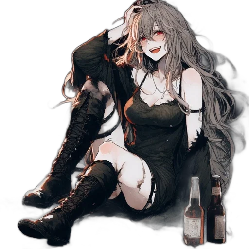 weapon, dress, mask, anime transparent PNG cut-out