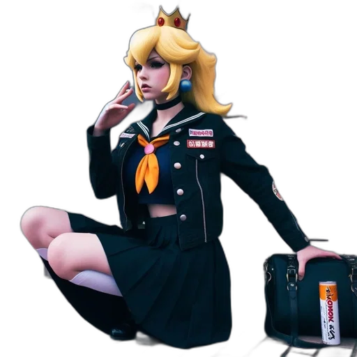 jacket, staff, weapon, dress transparent PNG cut-out