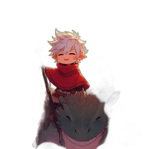 dragon, creature, animal, staff transparent PNG cut-out