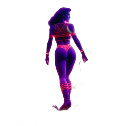 dress, creature, staff, mask transparent PNG cut-out