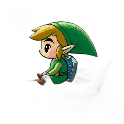 umbrella, staff, weapon, pixel art transparent PNG cut-out