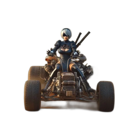 car, robot, weapon, concept art transparent PNG cut-out