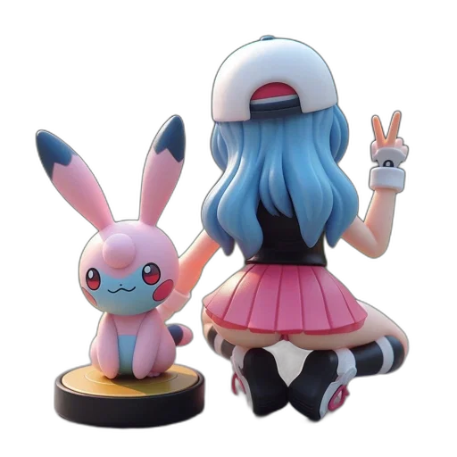 3d render, concept art, pastel, pink transparent PNG cut-out