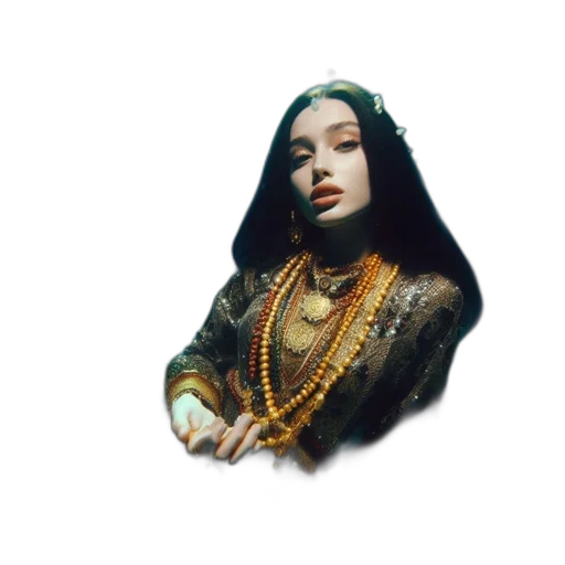 jewelry, crown, face, staff transparent PNG cut-out