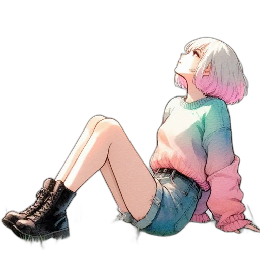 jacket, dress, creature, robot transparent PNG cut-out