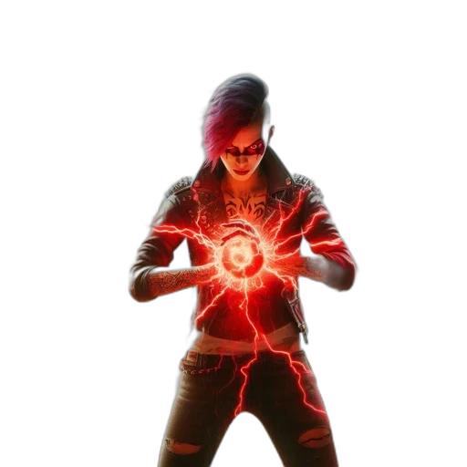 jacket, concept art, comic book art, 3d render transparent PNG cut-out