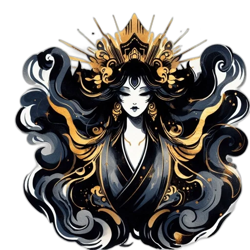crown, dress, fantasy art, concept art transparent PNG cut-out