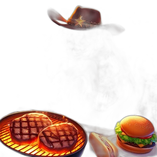 food, hat, concept art, photorealistic transparent PNG cut-out
