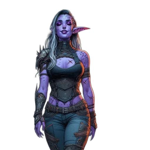 concept art, fantasy art, comic book art, pixel art transparent PNG cut-out