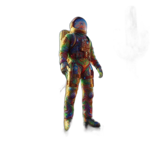 robot, jacket, staff, weapon transparent PNG cut-out