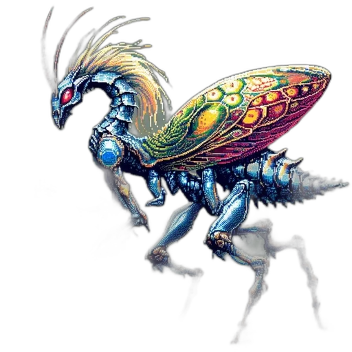 dragon, creature, animal, staff transparent PNG cut-out