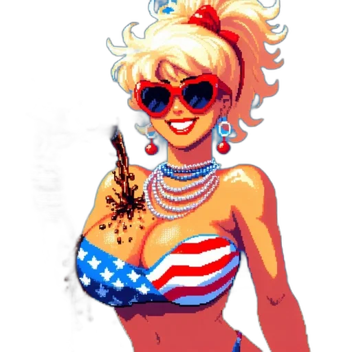 cartoon, vaporwave, comic book art, concept art transparent PNG cut-out