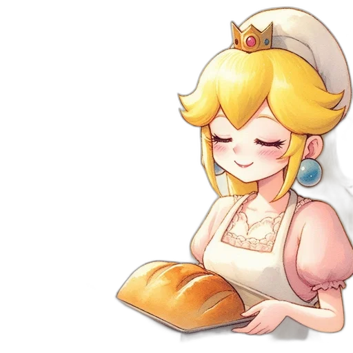 food, dress, crown, staff transparent PNG cut-out
