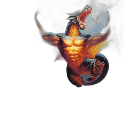 dragon, creature, mask, concept art transparent PNG cut-out