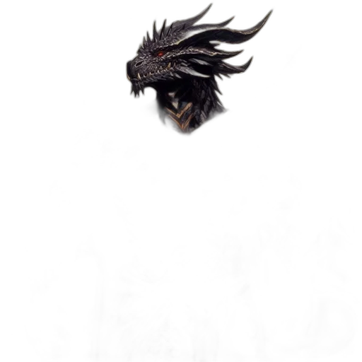 dragon, hair, mask, animal transparent PNG cut-out