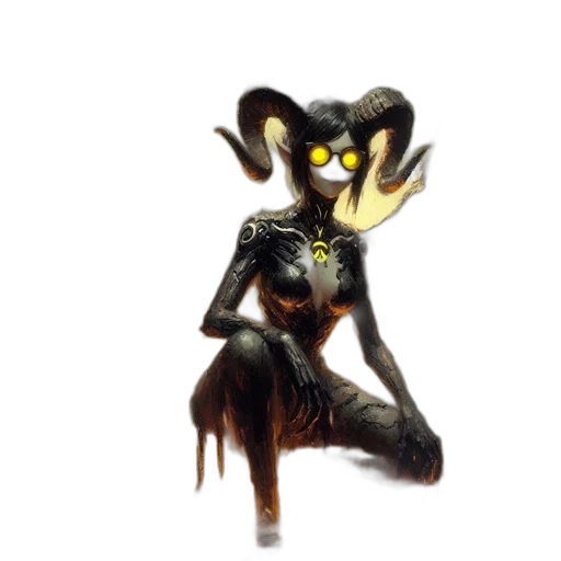 mask, staff, creature, crown transparent PNG cut-out