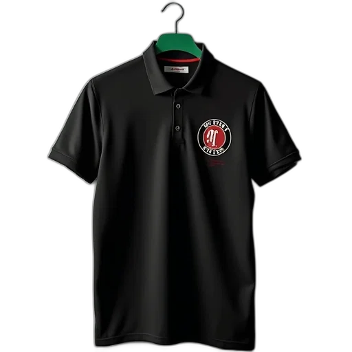 staff, black, polo, shirt transparent PNG cut-out