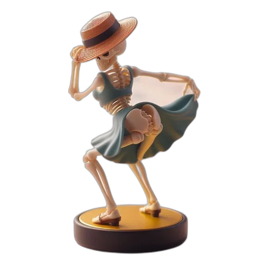 hat, concept art, 3d render, skeletal transparent PNG cut-out
