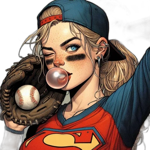 comic book art, cartoon, concept art, young transparent PNG cut-out
