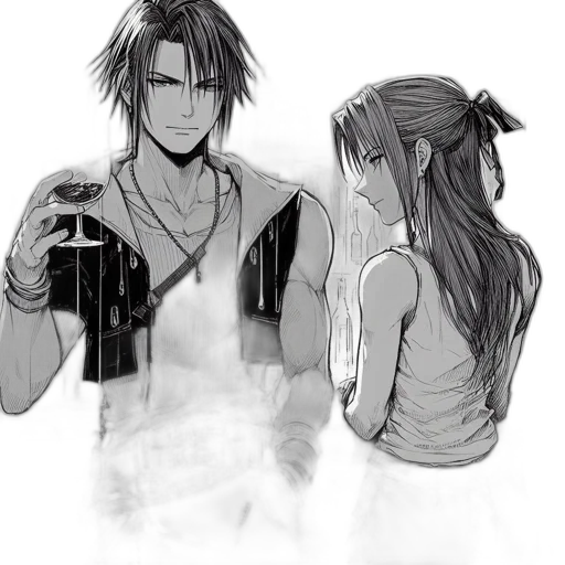 anime, concept art, pencil sketch, cartoon transparent PNG cut-out