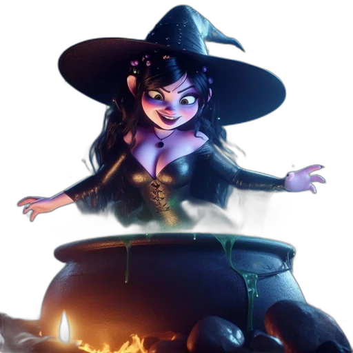 staff, hat, dress, crown transparent PNG cut-out