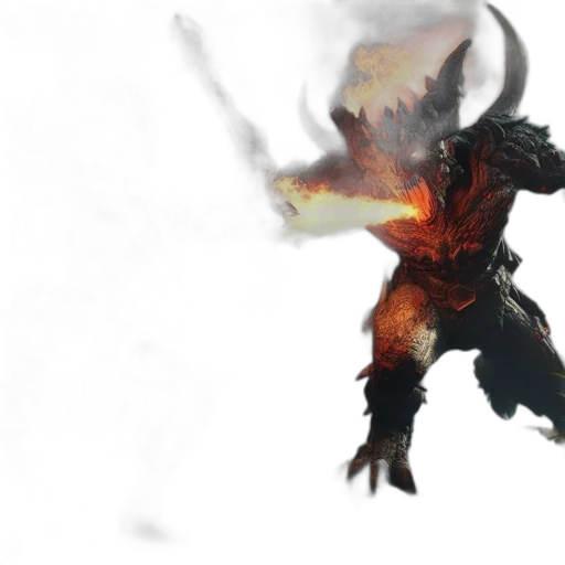 dragon, weapon, staff, mask transparent PNG cut-out