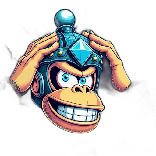 mask, robot, staff, crown transparent PNG cut-out