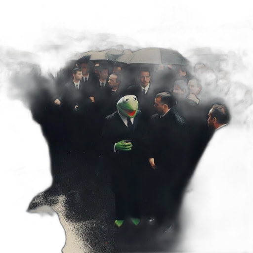 mask, umbrella, hat, staff transparent PNG cut-out