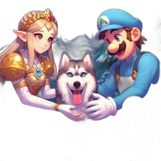 staff, animal, crown, weapon transparent PNG cut-out