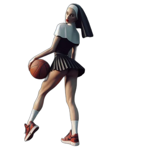 dress, shoes, concept art, 3d render transparent PNG cut-out