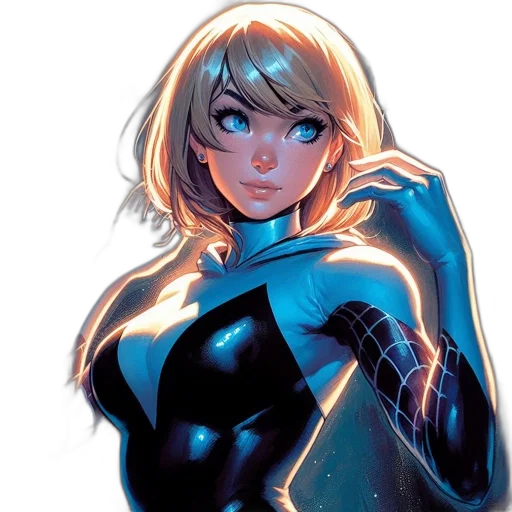 comic book art, concept art, anime, cartoon transparent PNG cut-out