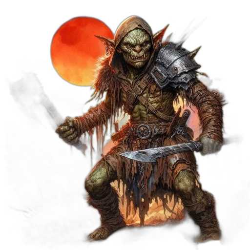 staff, mask, creature, fantasy art transparent PNG cut-out