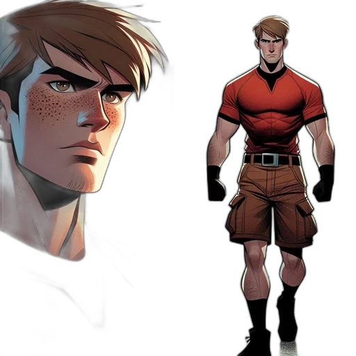 concept art, comic book art, cartoon, earth tones transparent PNG cut-out