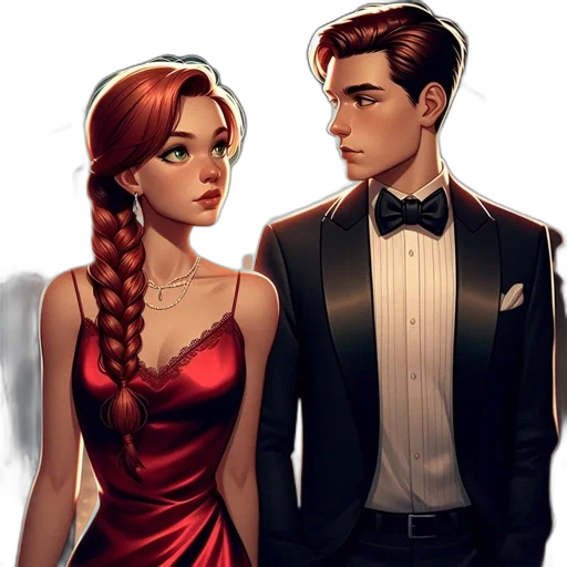 dress, comic book art, concept art, cartoon transparent PNG cut-out