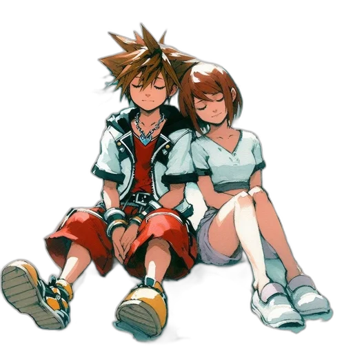 pixel art, anime, concept art, watercolor transparent PNG cut-out