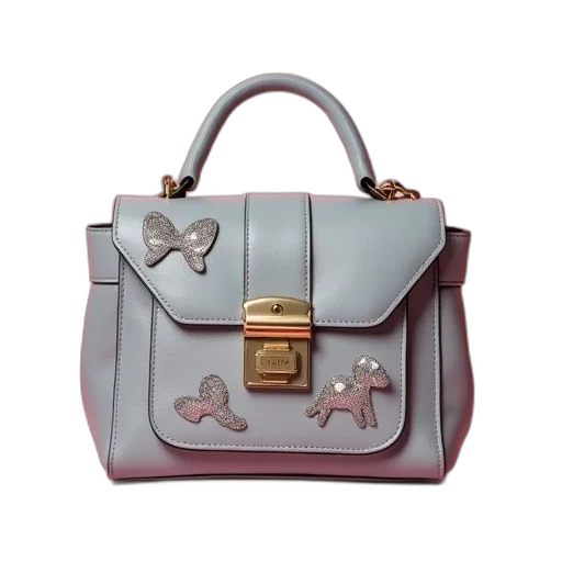pastel, gray, bag, silver transparent PNG cut-out