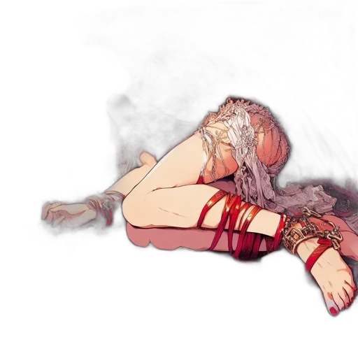 dress, mask, shoes, weapon transparent PNG cut-out
