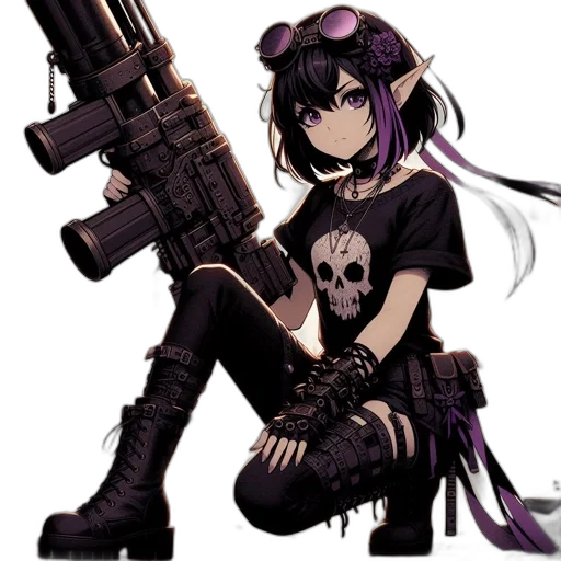 weapon, pixel art, anime, cartoon transparent PNG cut-out